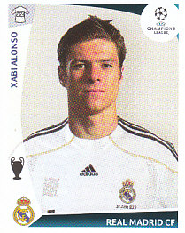 Xabi Alonso Real Madrid samolepka UEFA Champions League 2009/10 #168